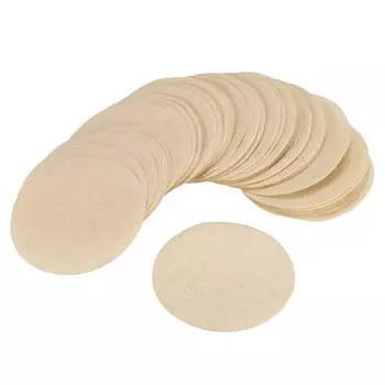 PATIKIL Cup Disc Coffee Filter Disposable Round Brown Paper 64mm Outer Diameter for Espresso Maker Cafe Office Home Use 400 Pieces 1-2