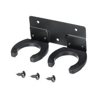 PATIKIL держатель микрофона двойной настенный держатель микрофона крючок подставка кронштейн для домашнего офиса черный