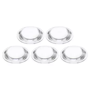 PATIKIL Диаметр 50 мм Высота 15 мм Линза 5 шт. Акриловая светодиодная оптическая выпуклая линза конденсатора для светодиодного фонарика велосипедный налобный фонарь прозрачный плоско-выпуклый