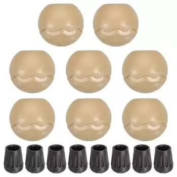 PATIKIL набор из 8 ножек стульев для кемпинга TPE, защита ножек складных стульев, подходит для ножек стульев бежевого цвета