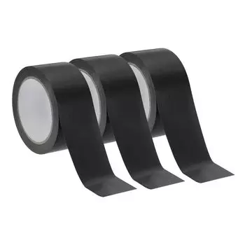 PATIKIL Pickleball Court 3 Pack Временная разметка площадки для пиклбола Многоцелевая лента для игр в помещении и на открытом воздухе Черная лента, разметка 82 x2 , чёрный