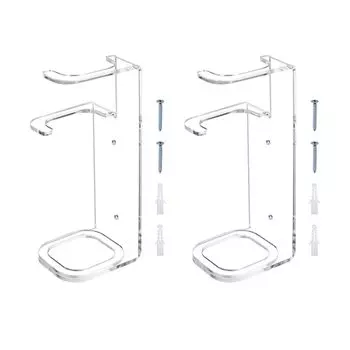 PATIKIL Подставка для светового меча, настенное крепление, набор из 2 акриловых световых мечей, настенное крепление, держатель для дисплея, стойка для бейсбольной биты для домашнего офиса, световой меч, прозрачный