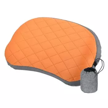 PATIKIL Подушка для кемпинга Сверхлегкая надувная подушка со съемным чехлом Поддержка поясницы для пешего туризма С рюкзаком Оранжевый