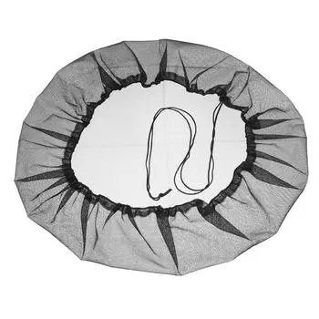 PATIKIL Сетчатый чехол для ведра для сбора дождевой воды с затягивающейся сеткой для наружного сада, защитный чехол для ведра для сбора дождевой воды, черный 33,5