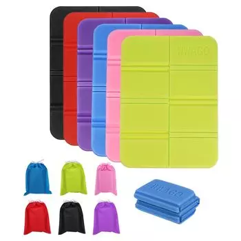 PATIKIL Складная подушка для сиденья, 6 шт., коврик для сидения для кемпинга, 37 x 27 см, маленький, водонепроницаемый, x PE пенный коврик для сидения на открытом воздухе для пикника, походов, стадиона, путешествий, 6