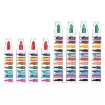 PATIKIL Stacking Crayons 8 Pack 8 12 цветов Stacking Square Crayons для домашнего офиса вечеринки Товары для творчества Рисование Обучение и