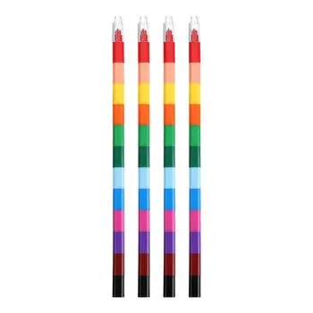 PATIKIL Stacking Crayons 8 шт. 12 цветов Stacking Square Crayons для офиса и дома канцелярские принадлежности для вечеринок