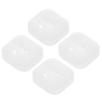 PATIKIL Теннисный виброгаситель 4 шт. квадратный силиконовый амортизатор для струн ракетки амортизация для теннисной ракетки прозрачный