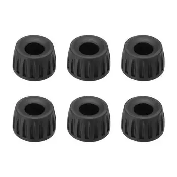 PATIKIL Универсальные резиновые ножки для штатива 15 мм ID для камеры, штатива, монопода, набор из 6 сменных деталей для штатива, черные, противоскользящие
