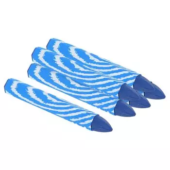 PATIKIL Wood Marking Crayons Упаковка из 6 шестигранных восковых маркеров для шин, синие 4 x0.55