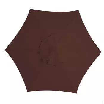 Патио-зонт с навесом, верхняя крышка, садовая колонна, ткань, легкий зонтик для пляжа 2m 6 Ribs