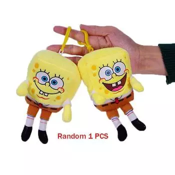 Patrick Spongebob Squarepants Star Squidward Tentacles Plush Keychain Soft Toys SpongeBob(Style random)