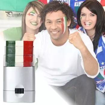 Патриотическая красная, белая, синяя краска-карандаш для лица. Безопасные ингредиенты, не раздражает. Легко наносится. Надежная краска для лица и тела. Крем-краска. Товары для макияжа. A