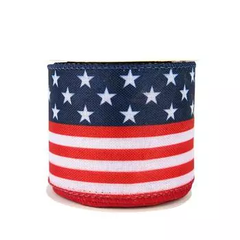 Патриотическая лента - 2,48 дюйма X 5 ярдов, День независимости, Поделки, Митинги, Выборы, День президентов, День памяти One Size