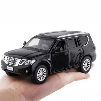 Patrol Alloy Simulation Sedan Model Toy With Sound And Functions Light