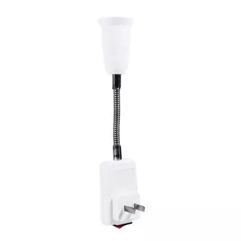 Патрон для лампочки E27, гибкий удлинитель, адаптер-конвертер, гнездо с выключателем US Plug