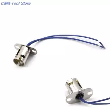 Патрон для лампы B15D, плоская ножка, основание держателя лампы Ba15d, 1 шт., высококачественный металл B15 серебряный