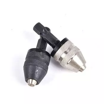 Патрон для сверла 1/4 Быстрозажимной патрон для сверла с шестигранным хвостовиком Адаптер-конвертер чёрный