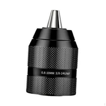 Патрон для сверла Регулируемый диапазон зажима Легкая сменная деталь Аппаратные инструменты для 65x41mm_For 0.8 to 10mm