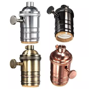 Патрон лампы 110-250 В, цоколь лампы E27, совершенно новый чёрный