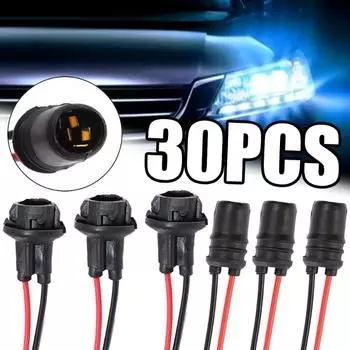 Патрон лампы T10 Панель приборов автомобиля Патрон лампы T10 Diamond/Circle Дополнительные розетки для ламп Аксессуары Plug and Play