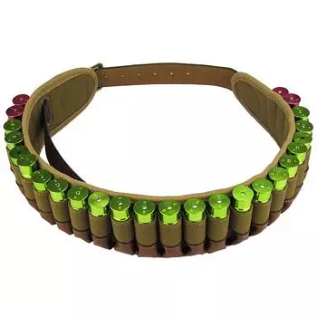 Патронташ Tourbon 12 калибра с регулируемыми патронташами для холщовой и кожаной охоты, (12 калибр)