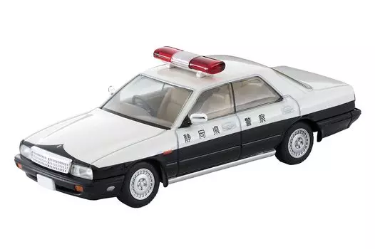 Патрульная машина Tomica Limited Vintage Neo Nissan Cedric Cima, полиция префектуры Сидзуока, готовый продукт 1/64 LV-N288a