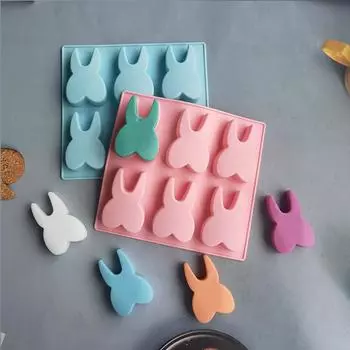 pattern 6 Hole Tooth Silicone Mold Chocolate Fondant Cake Mould 3D Shaped Bakeware Biscuit Candy Ice molds