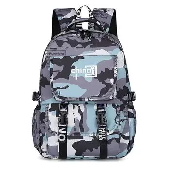 Pattern Chinese Stylish Boys Backpack With Large Storage For Activities Daily