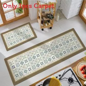 Pattern Geometric Printed Carpet Living Room And Bedroom Non Slip Easy To Clean Style A,40x60cm