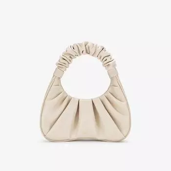 Сумка с узором, новая высококачественная сумка-мешок для женщин с ручкой сверху и складками, с нишевым дизайном