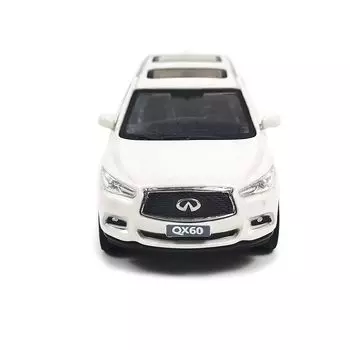 Paudi Model Infiniti QX60 2017 Модель автомобиля Mini Car Collection Белый Готовый продукт 1/64 белый