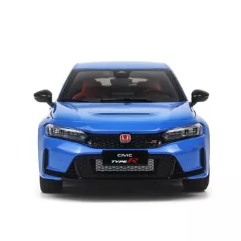 PAUDI MODEL Mini Car 2023 Civic FL5 Diecast Model Car Blue 1/18 TYPE-R