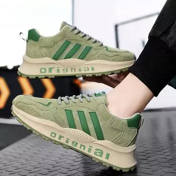 Paul 2025 new winter casual sneakers men s Forrest Gump running shoes thick-soled heightening board shoes teenage trend 39