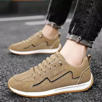 Paul Amiris trendy shoes 2025 spring new men s leather Forrest Gump shoes one-pedal soft-soled casual shoes 38