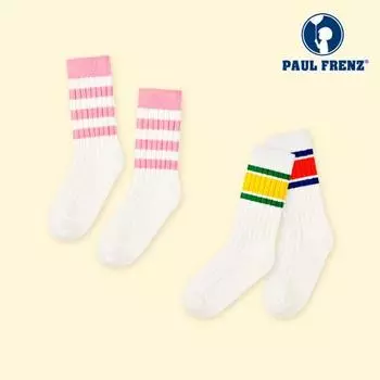 Paul Friends 24SS один размер ребристые носки F-SOCKS 220~300 мм (Начальная школа - для взрослых) 01.Mickey (MIC) F