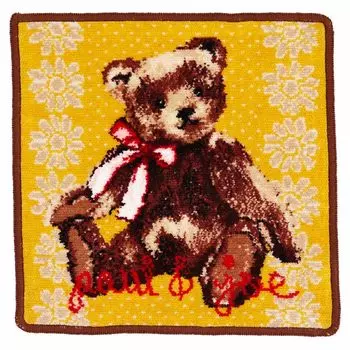 PAUL JOE ACCESSOIRES Носовой платок с плетением из синели Полотенце для рук с плюшевым мишкой 25 см PAUL JOE ACCESSOIRES & (желтый) Женщины Приблизительно. & 000469-0002-01 жёлтый