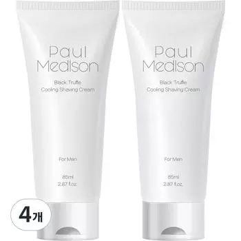 Paul Madison Black Truffle Cooling Shaving Cream, 4, 85ml