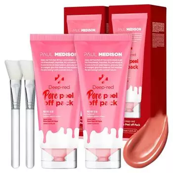 Paul Madison Deep Red Pore Peel-Off Pack 155 мл, 1 упаковка, 2 упаковки