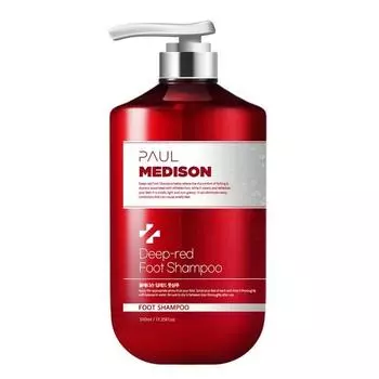 Paul Madison Deep Red Шампунь для ног большой емкости для ухода за омертвевшей кожей, 510 мл, 1 набор