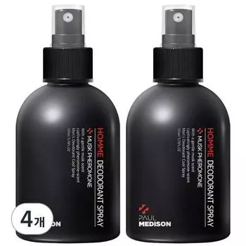 Дезодорант-спрей Paul Madison Homme, 200 мл, 4 шт.