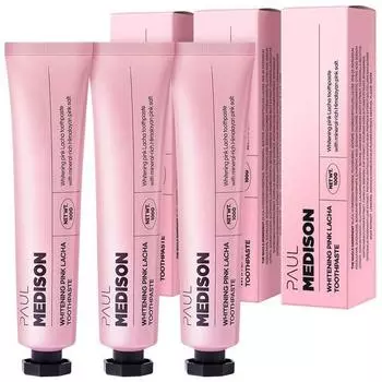 Paul Madison Отбеливающая зубная паста с розовой солью Ratcha, 100 г, 3 шт.