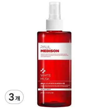 Paul Madison Signature Mist Spray Body Mist White Musk Fragrance, 3, 211ml