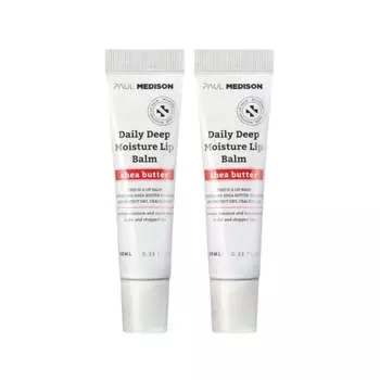 Paul Medison Ежедневный глубоко увлажняющий бальзам для губ с ароматом яблока и маслом ши 10 мл*2 шт.
