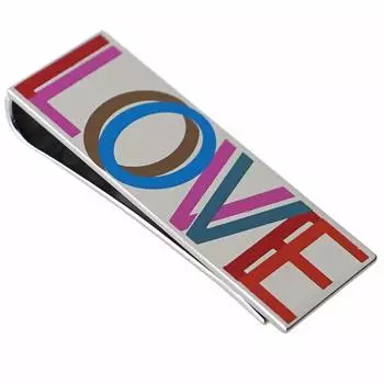 Paul Smith Зажим для денег LOVE Silver MONE FLOVE 1A [Товар] серебряный