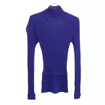 PAULE KA Long sleeve sweater S Navy system Rib knit Women Used