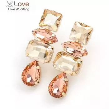 Pauli Manfi модные индивидуальные женские серьги-капли со стразами женские элегантные темпераментные ювелирные аксессуары