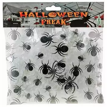 Паутина светится в темноте белый многоцветный