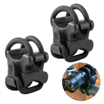 PAVIKE Держатель для велосипедного фонаря Держатель для фонарика Держатель для велосипедного фонаря Крепление для велосипедного фонаря Держатель для велосипедного зажима Аксессуары для велоспорта чёрный