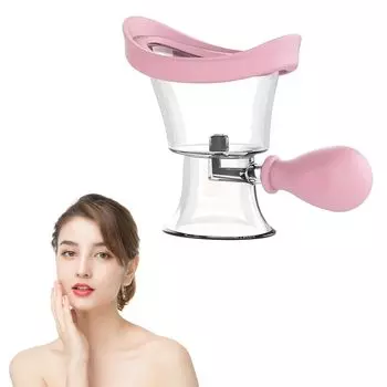 PAVIKE Чашка для промывания глаз Чашка для промывания глаз Очищающий инструмент для глаз Уход за глазами Пыльца Снимает сухость глаз и напряжение глаз Чашка для промывания глаз со шкалой Увлажнение глаз розовый